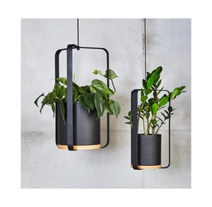 植木鉢吊りプランターモダンデザイン装飾ホワイトパウダーコーティング金属吊りプランター屋内植物用 - Product Image 6