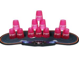 Hàn quốc-thực hiện giáo dục đồ chơi xếp chồng trò chơi thiết lập đèn flash cup mat với bộ đếm thời gian Túi cốc nhựa ngăn xếp khối thiết lập - Product Image 2