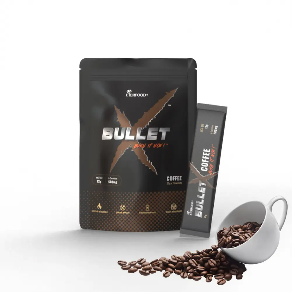 Instant Coffee Bullet X Boost Energy Metabolism with Premium Arabica Coffee Bean