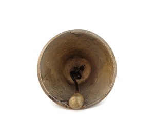 Thụy Sĩ Đồng Chuông Cổ Điển bò chuông melchtal Thụy Sĩ cổ điển sang trọng Brass tay chuông với Brown gỗ xử lý trường receptionn - Product Image 3