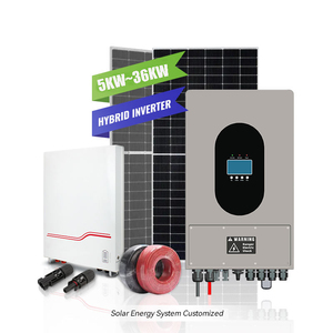 商用混合动力3Kw 4Kw 5Kw并网太阳能电池存储系统，带2 Mppt单输出混合太阳能逆变器 - Product Image 2