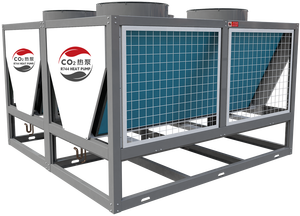 Meri kim loại CO2 (r744) chia nguồn không khí bơm nhiệt đơn vị sưởi ấm-sinh thái thân thiện tự động cực kỳ yên tĩnh 380V - Product Image 3