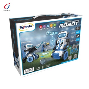 Детские игрушки Chengji с интеллектуальным программированием, diy сборка rc 3 в 1, робот с дистанционным управлением и кодированием стебля для детей - Product Image 6
