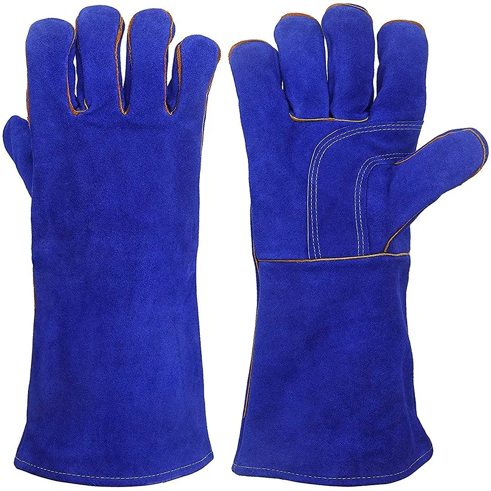 Hochwertige Hochleistungs-Arbeits schutz handschuhe aus Rindsleder
