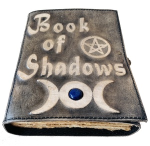 影の本スペルブック祈りのノートヴィンテージレザージャーナル魔術の本ウィッカージャーナル手作り空白の詩の日記 - Product Image 2