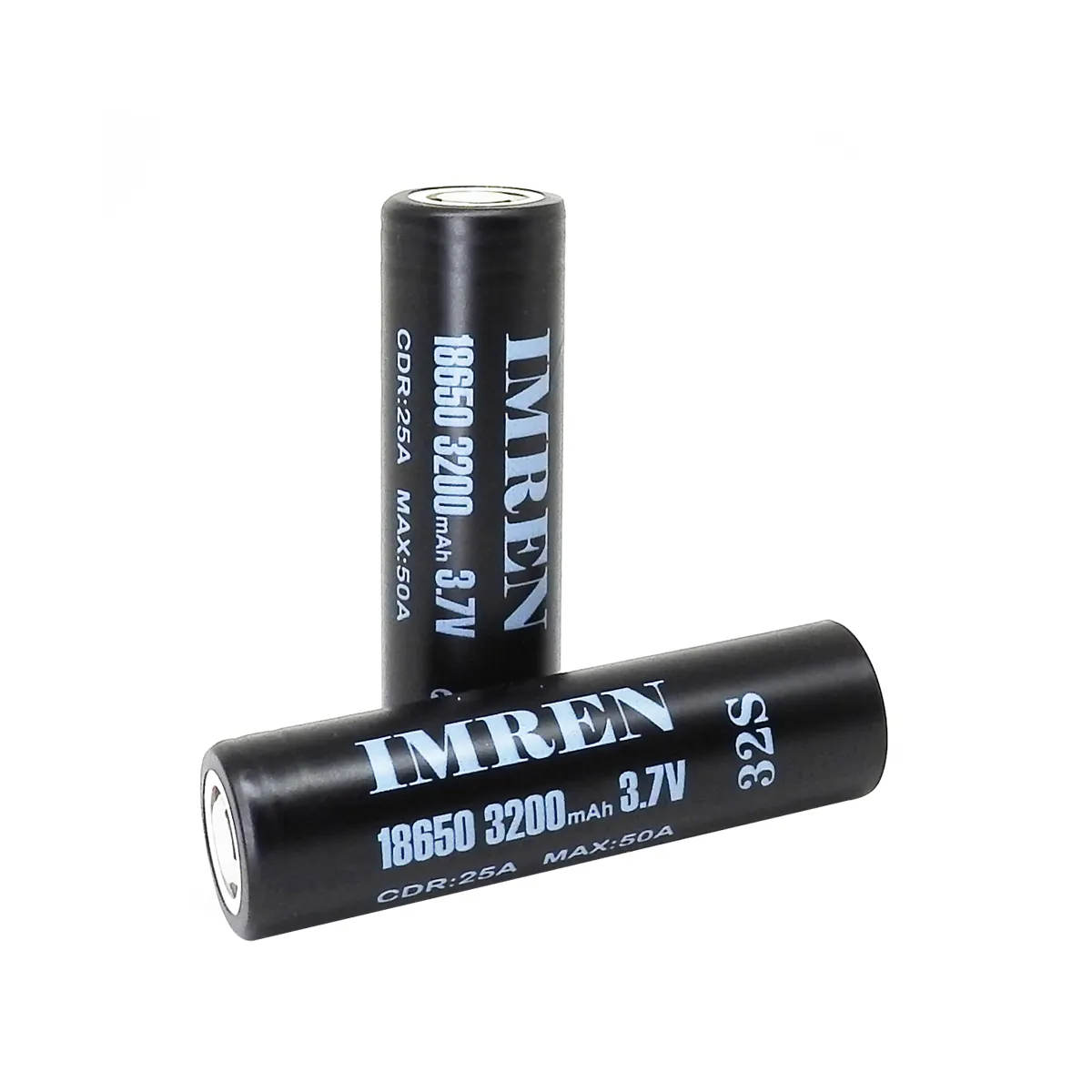 Buena calidad 3,7 V 18650 imren 32S 3200 mAh 25A/50A recargable de iones de litio de la batería 18650