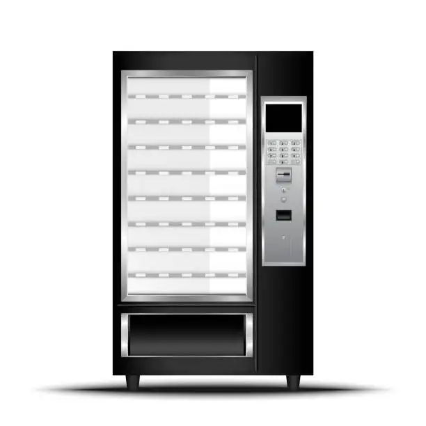 Tienda automática de máquinas expendedoras de aperitivos y bebidas