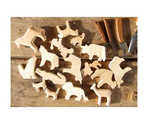 Non-Toxic Montessori Wooden Toy Set with Animal Blocks Beech Wood Design for Safe <strong>Learning</strong> <strong>and</strong> Creative <strong>Exploration</strong> for Kids - Product Image 1