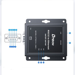 DTECH <strong>Ethernet</strong> Gateway Serial Device Server RS232 to <strong>Ethernet</strong> Converter Serial Server - Product Image 6