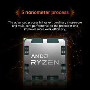 AMD-CPU para videojuegos R5 7600X, 4.7HGz/6 núcleos/12 hilos, accesorios de placa base de ordenador, procesador de PC de escritorio, CPU AM5 AMD R5 7600X - Product Image 5
