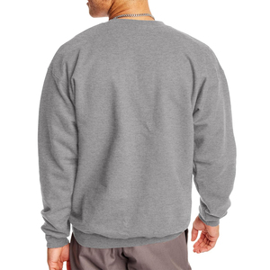 100% Cotton Crew Neck <strong>Pullover</strong> Striped Men's Knitted Sweatshirt for Winter Solid Pattern Sweater - Product Image 5