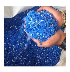 เศษพลาสติกรีไซเคิลเศษถัง HDPE สีฟ้า - Product Image 1