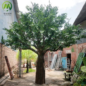 Büyük boy fabrika fiyat Banyan ağacı gerçek dokunmatik yapraklar yüksek simülasyon lüks yapay yeşil Ficus ağacı - Product Image 6
