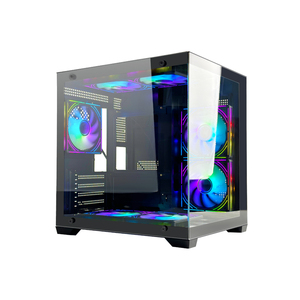 Choiyan Estuche abierto Estuche para computadora Escritorio Gabinete de PC personalizado Chasis de computadora de juegos Torres medias Estuche para computadora de juegos de escritorio - Product Image 4