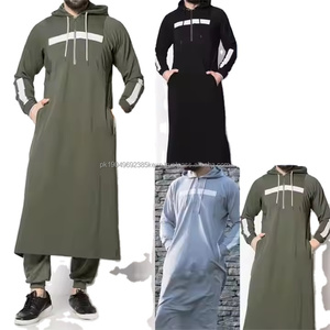 ラマダンドバイ男性ThobeパーカーモロッコCaftanトルコKaftan毎日カジュアルイスラム服2025年 - Product Image 2