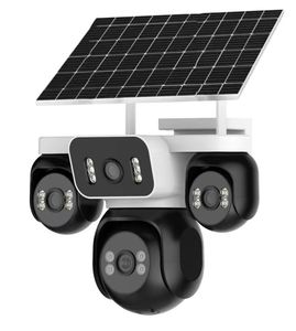 Kamera keamanan 4G Solar PTZ luar ruangan 6MP 10x Zoom Warna penglihatan malam Audio dua arah Pan-Tilt Cloud IP66 tahan air - Product Image 2