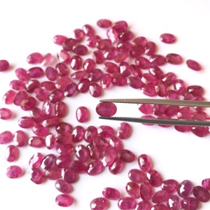 7x5mm Oval Natural <strong>Ruby</strong> Loose Gemstones Faceted Mozambique <strong>Ruby</strong> Natural Stone for Jewelry Making Wholesale <strong>Price</strong> Vivaaz Gems - Product Image 5