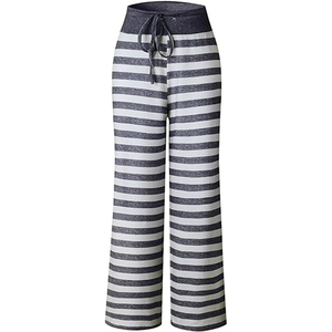 Custom Respirável Casual Plain <span class=keywords><strong>Elastic</strong></span> Cintura Reta Perna Baggy Fit Jogger <span class=keywords><strong>String</strong></span> Algodão Poliéster Tecido Jogger Pant Mulheres