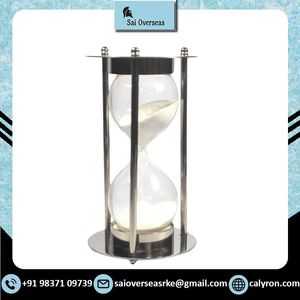 Estetico e Moderno Timer Sabbia Timer Clessidra Elegante e funzionale per la scrivania da ufficio pezzo di vetro durevole regalo perfetto - Product Image 2