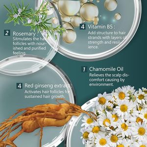 Kepek kontrolü kaşıntılı tahriş olmuş kafa derisi temizleme sh-rd kırmızı-ginseng saç aktive şampuan rahatlatır - Product Image 3