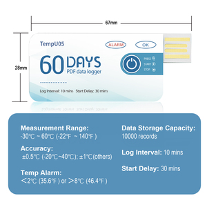 Tzone TempU05 USB <strong>Temperature</strong> <strong>Data</strong> <strong>Logger</strong> <strong>Temperature</strong> Recorder <strong>Temperature</strong> Monitor with <strong>Automatic</strong> Generate PDF Report - Product Image 5