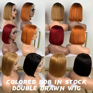 Wiggy שיער מבריק מלא hd תחרה פאות שיער אדם תחרה מול בלונדינית תחרה פאות שיער אדם קצר bob פאות שיער אדם קצר bob פאות עבור נשים שחורות