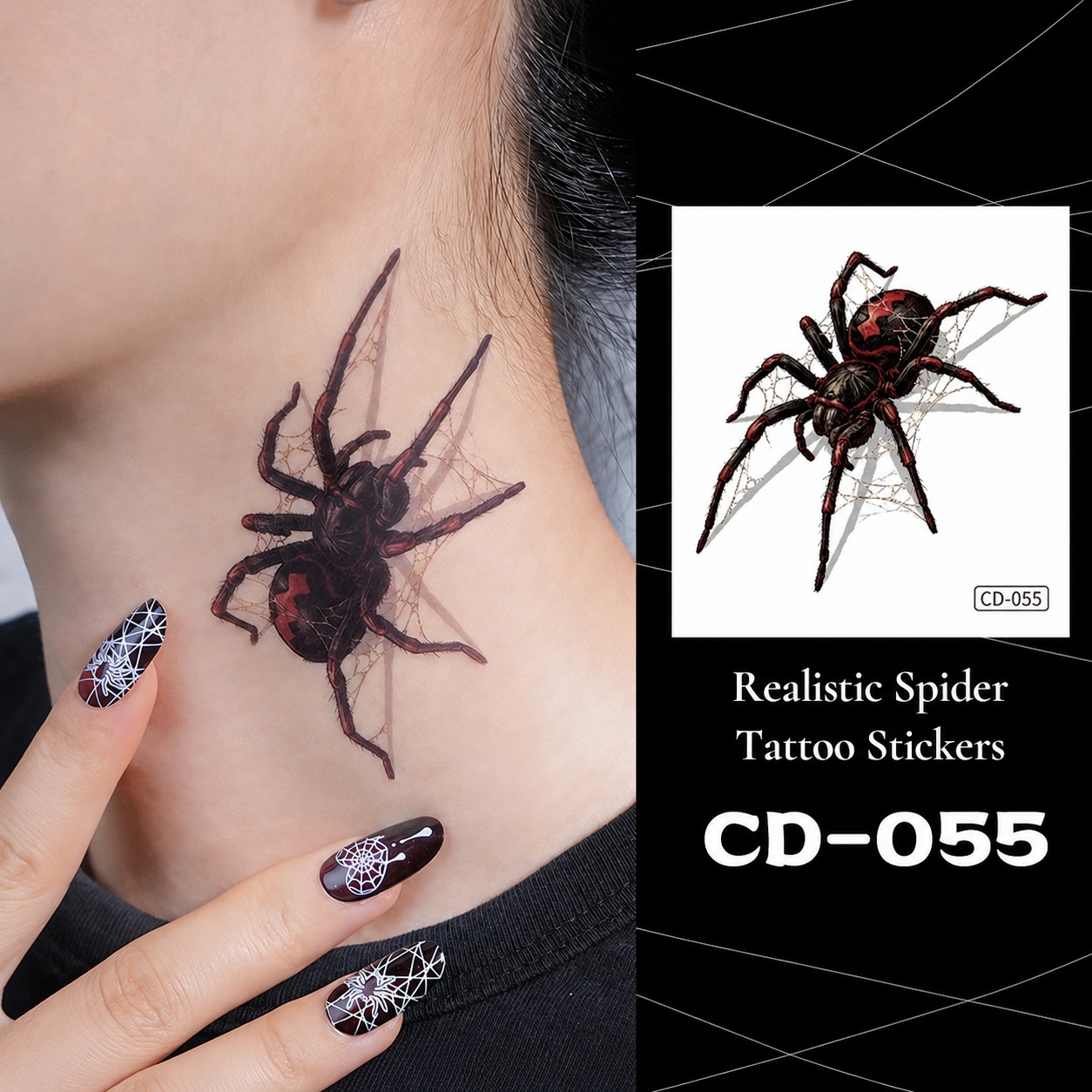 CD-055-Dark Red Orb Weaver