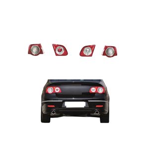 パサートB6 2006-2010用VWリアテールライトセット新しい4ピースLEDストップランプレッドレンズとアンバーライト12V電圧 - Product Image 5