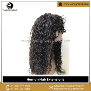India Origin Manufacturer &amp; <strong>Exporter</strong> Selling Human Hair Extensions Raw Unprocessed Virgin Natural Curly Bob Wigs with <strong>Bangs</strong> - Product Image 2