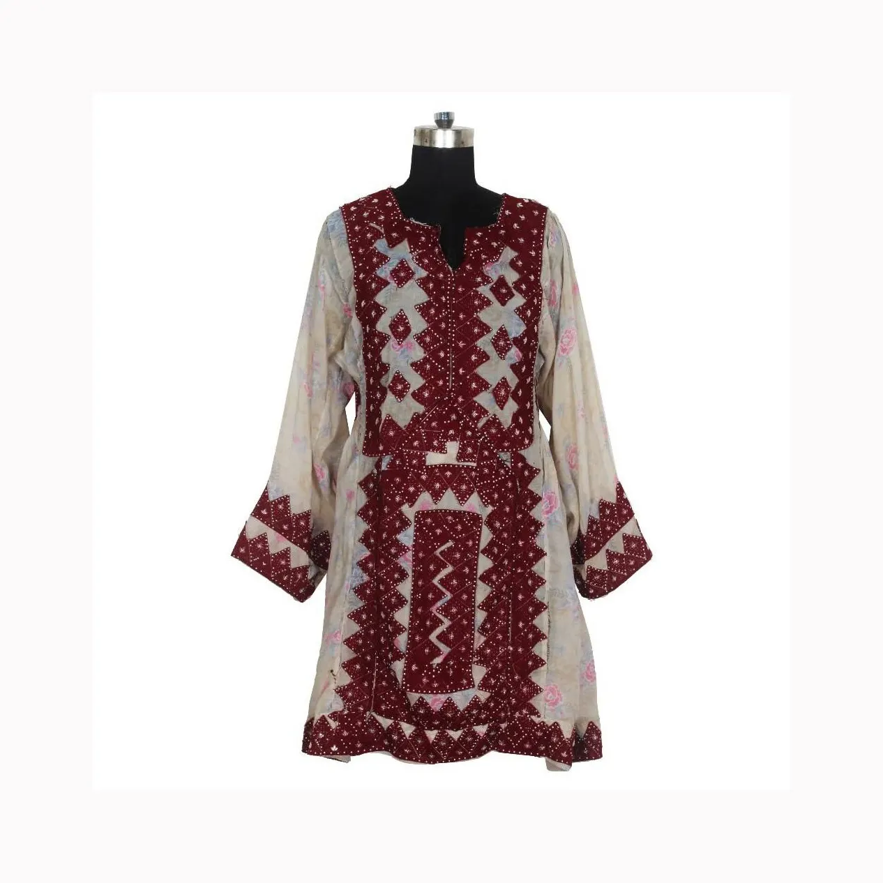 2024 อัฟกานิสถาน Kuchi ชุด Handmade ชาติแบบดั้งเดิมปักชุดผู้หญิงอัฟกานิสถาน Kuchi เทศกาลชุดพัชทูนวัฒนธรรม