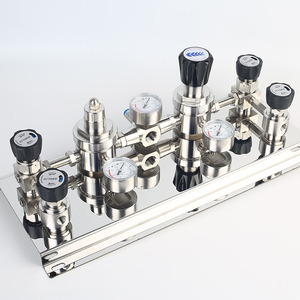 Einstufige UHP-Druckreduzier-Schalttafel-Gas versorgungs verteiler systeme für Labor halbleiter - Product Image 4