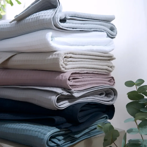 100% Cotton Waffle Twist Bath <strong>Towel</strong> Lightweight and Absorbent <strong>Dual</strong>-Texture Soft Comfort Fast Drying Available in 7 Colors - Product Image 5