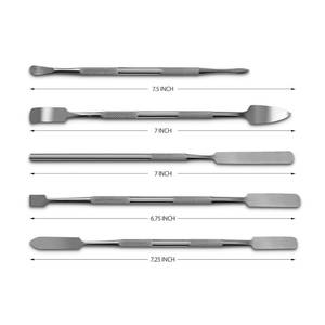 Micro Lab Spatula Sampler Set <strong>Clay</strong> and Sculpting Tools Stainless Double Ended Multi-Purpose <strong>Mixing</strong> Filling Spatulas Tweezer - Product Image 2