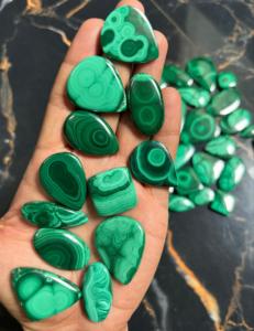 Natural Malachite Mix Shape <strong>Cabochon</strong> for Jewelry in Wholesale Malachite <strong>Cabochons</strong> Lot at Best Price for Rings Earrings Gifts - Product Image 2