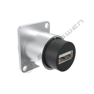 อะแดปเตอร์ตัวเชื่อมต่อแบบไร้บัดกรีกันน้ำช่องเสียบกันฝุ่นสำหรับ2.0 USB ชนิด D ความเร็วสูง - Product Image 6