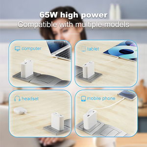 65w伸缩式电缆<span class=keywords><strong>USB</strong></span> C充电器PD 3.0快速充电适用于MacBook Pro戴尔惠普宏碁联想手机平板电脑紧凑型适配器