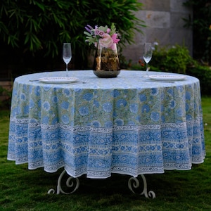 Blue & Green Floral