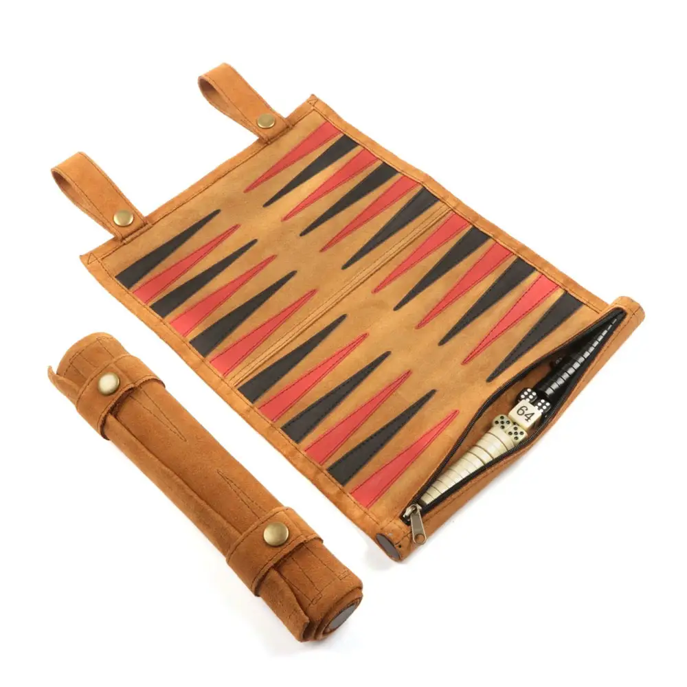 Однотонный высококачественный Бестселлер из искусственной кожи Backgammon Game/сделанный на заказ высококачественный кожаный Backgammon