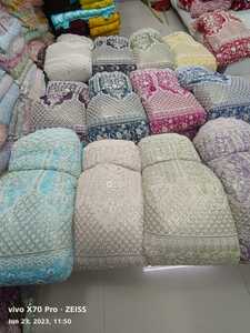 Lucknowi เย็บปักถักร้อยลำดับผ้าตาข่ายพิมพ์และทอลายสำหรับเสื้อผ้าและชุดเดรสความต้องการสูง - Product Image 3