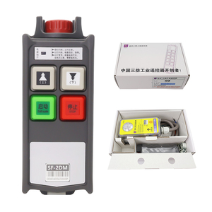 Alta relación calidad-precio Plataforma de control remoto de grúa de 2 botones Polipasto eléctrico Control remoto Fácil operación para cargas pesadas - Product Image 1