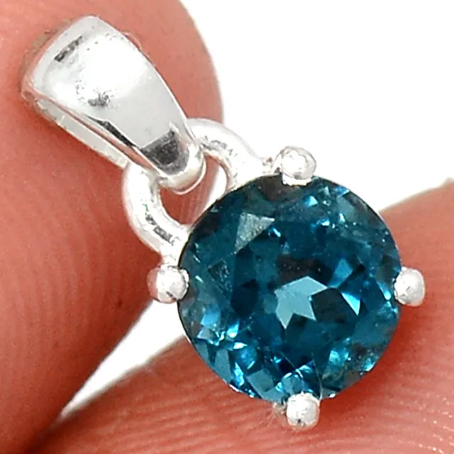 Новое и лучшее ожерелье ручной работы топаз индийские ювелирные изделия Лондонский синий топаз ювелирные изделия высокого качества с дизайнером