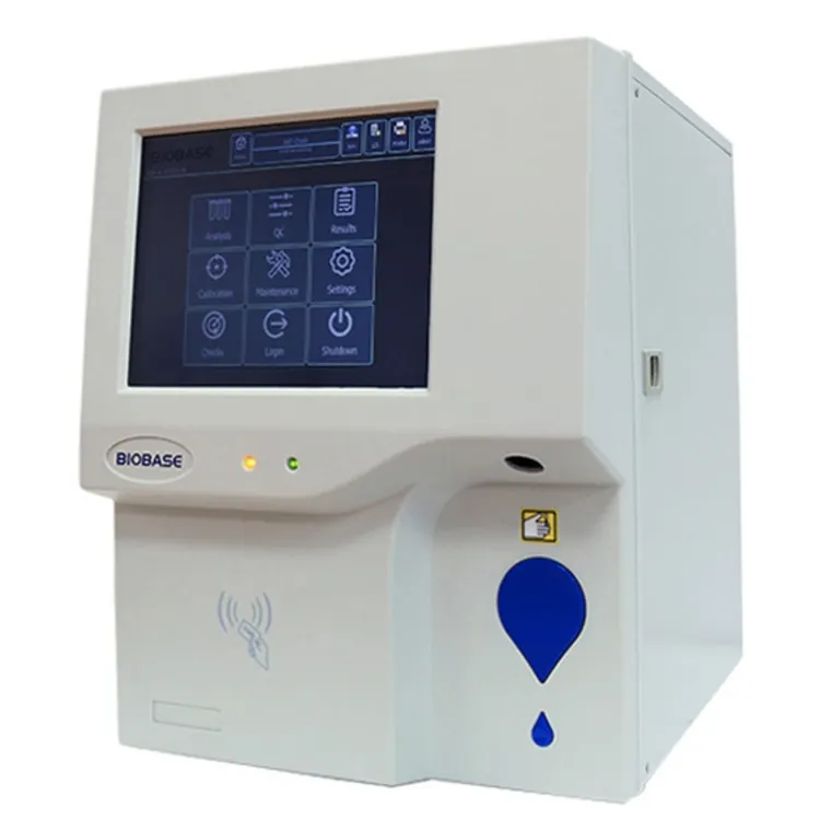 Analizador de Hematología completamente automatizado Biobase de 3 partes, reactivos, 60 muestras/hora, contador de células sanguíneas CBC