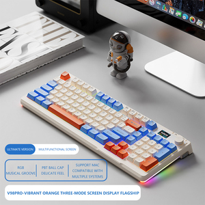 2.4G Wireless Dual-mode Color <strong>Keyboard</strong> Display Mechanical Feel Silent Office <strong>Computer</strong> High-value Mechanical <strong>Keyboard</strong> - Product Image 2
