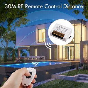 Dual Channel 433 MHz <strong>Wireless</strong> <strong>Relay</strong> Remote <strong>Control</strong> Switch 10A RF Receiver 2 Transmitters Fixed Installation for Door Rollers - Product Image 5