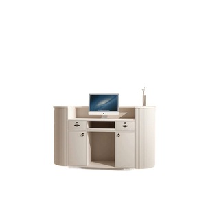 Đơn giản nóng bán thương mại nội thất văn phòng sơn nhỏ Thẩm mỹ viện tròn hình CAMBER bàn tiếp tân - Product Image 5