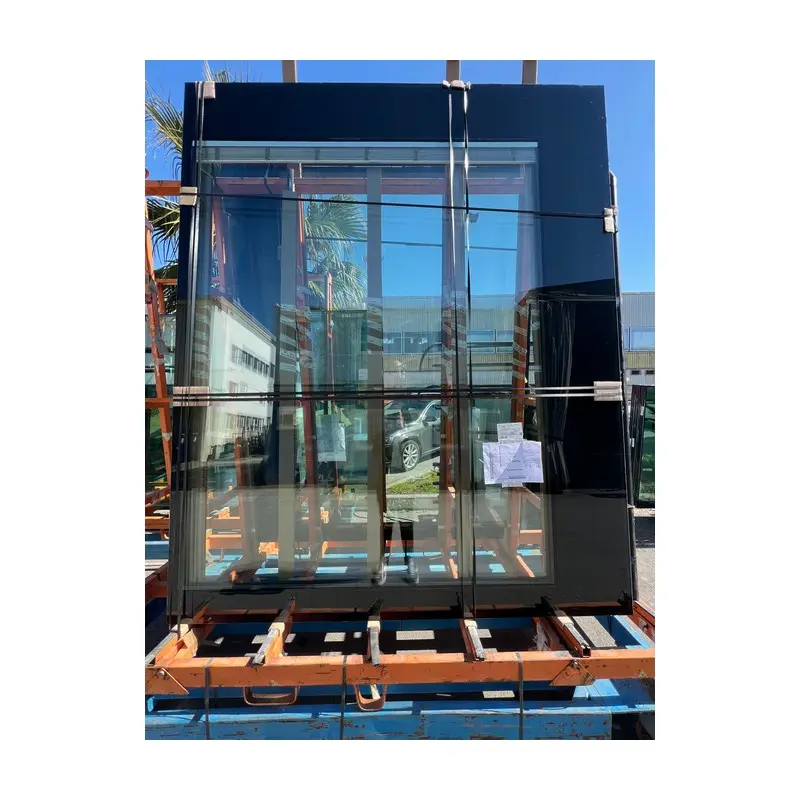 Système de verre isolant à bascule personnalisable scellant structurel poche en plastique canal en U décalé mur-rideau de bâtiment fenêtres