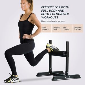 Power Squat Pro: 究極の筋力トレーニングのための調整可能なシングルレッグスプリットスクワットスタンド - Product Image 4