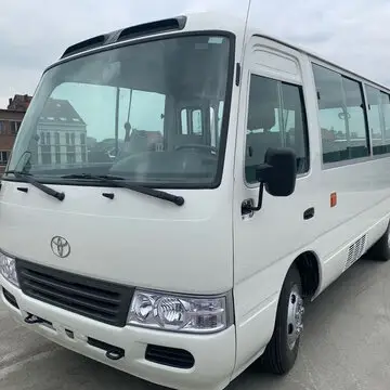 Coaster usado Toyota esquerda e direita para venda/Carros usados com motor a gasolina e diesel Toyota 30 Seater Coaster Bus para venda