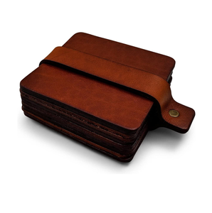 带杯垫的皮革餐垫套装桌垫耐热隔热餐垫和手工销售用 - Product Image 1