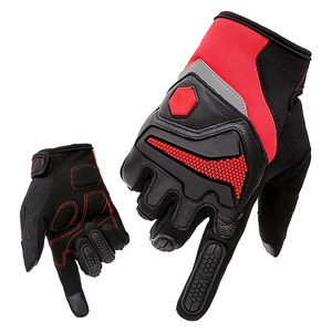 Hi-Visibility Impact Mechanics <strong>Gloves</strong> 2-Way Stretch G-Shaped Back Palm Padding Abrasion Anti-Cut Resistant Anti-Slip TPR